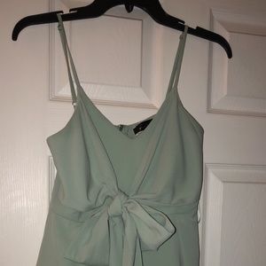Romper with bow tie front